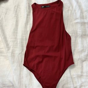 Zara burgundy bodysuit